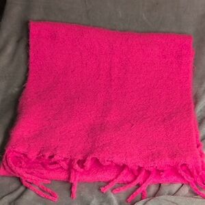 Aerie Hot Pink Cozy Scarf Soft Think 21"x96"